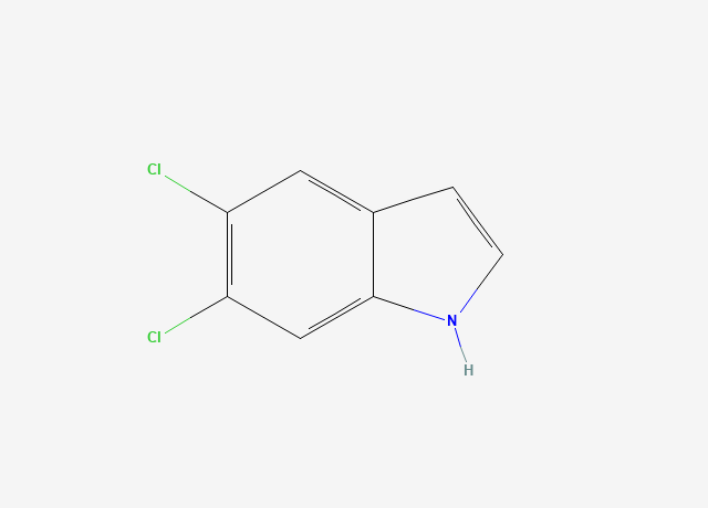 5,6-二氯吲哚 结构式