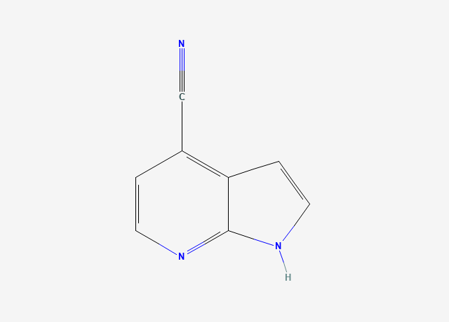4-氰基-7-氮杂吲哚 结构式