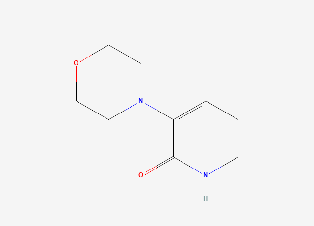 5,6-二氢-3-(4-吗啉基)-2(1H)-吡啶酮 结构式