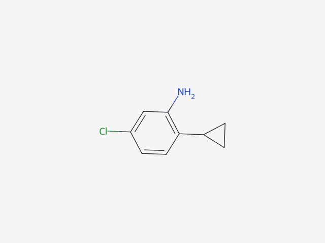 5-chloro-2-cyclopropylaniline structure