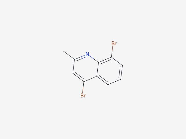 4,8-dibromo-2-methylquinoline structure