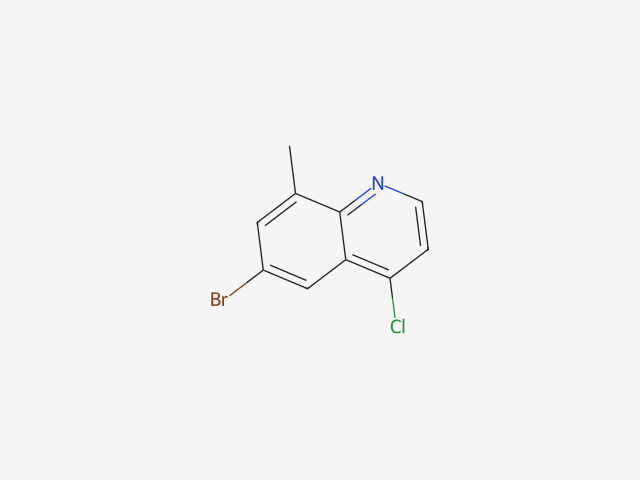 6-Bromo-4-chloro-8-methylquinoline structure