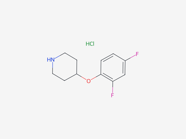 4-(2,4-Difluorophenoxy)piperidine HCl structure