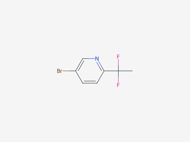 5-Bromo-2-(1,1-difluoroethyl)pyridine structure