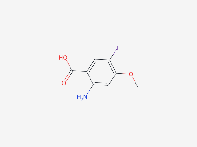2-amino-5-iodo-4-methoxybenzoic acid structure
