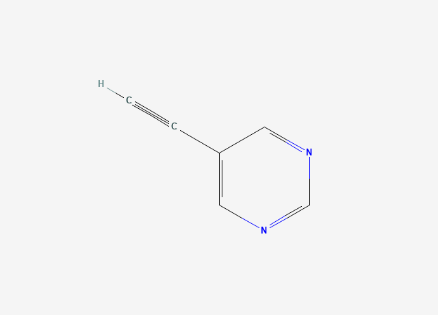 Pyrimidine, 5-ethynyl- (9CI) structure