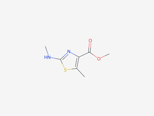 Methyl 5-methyl-2-(methylamino)thiazole-4-carboxylate structure