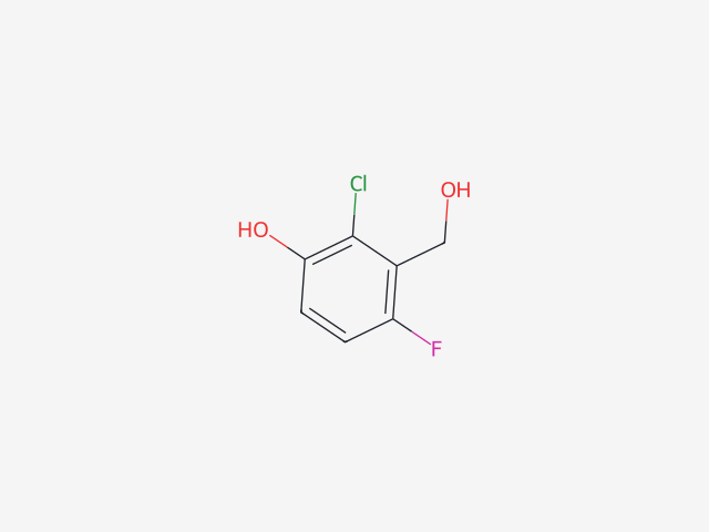 2-Chloro-4-fluoro-3-(hydroxymethyl)phenol structure