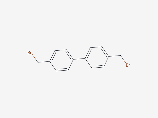 1-(bromomethyl)-4-[4-(bromomethyl)phenyl]benzene structure
