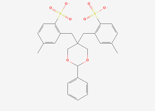 (2-Phenyl-1,3-dioxane-5,5-diyl)-bismethylenebis-(4-methylbenzenesulfonate) structure