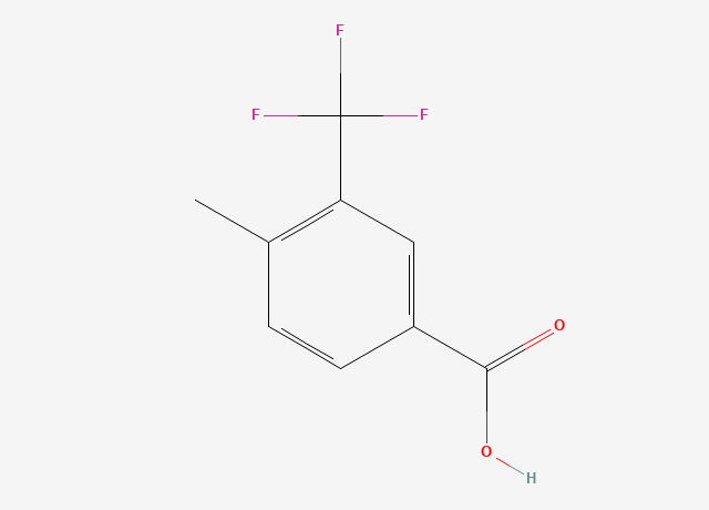 4-Methyl-3-(trifluoromethyl)benzoic acid structure