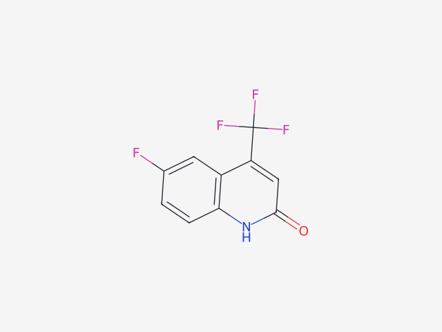 6-Fluoro-4-(trifluoromethyl)-2(1H)-quinolinone structure
