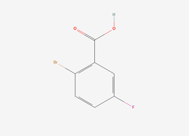 2-Bromo-5-fluorobenzoic acid structure