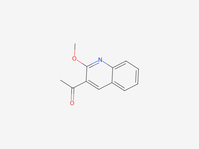 3-acetyl-2-methoxyquinoline structure