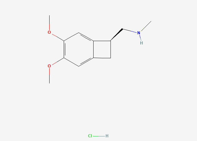 (1S)-4,5-Dimethoxy-1-[(methylamino)-methyl]-benzocyclobutane hydrochloride structure