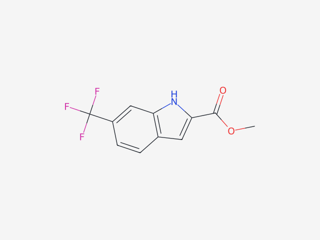 6-(TrifluoroMethyl)-1H-indole-2-carboxylic acid Methyl ester structure
