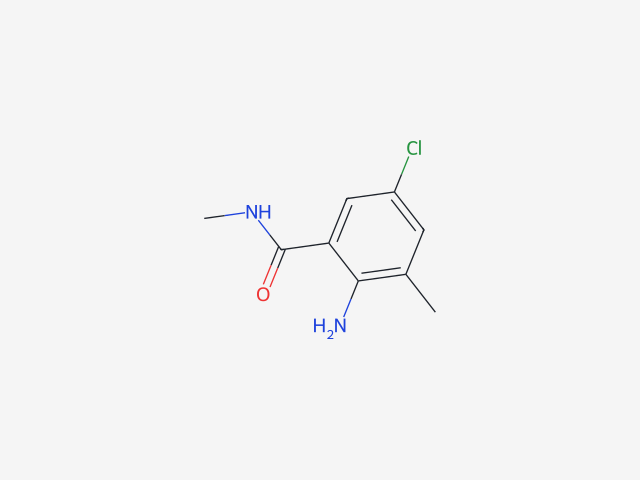 2-Amino-5-chloro-N,3-dimethylbenzamide structure