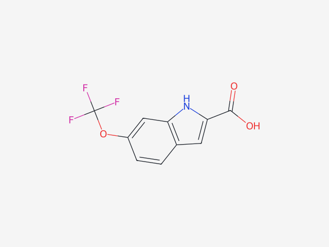 6-(Trifluoromethoxy)-1H-indole-2-carboxylic acid structure